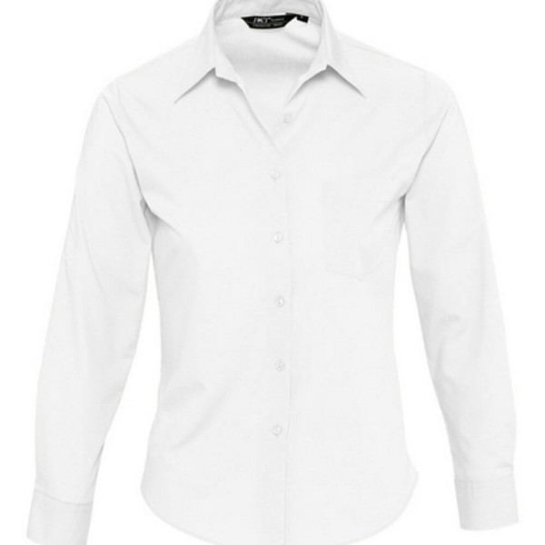 L621 Popeline-Blouse Executive Longsleeve