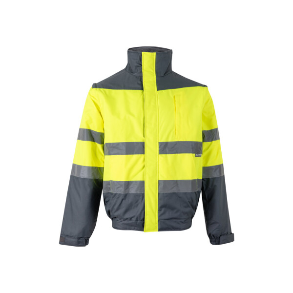 VL JUPITER. Dvojfarebná zateplená bunda (180 g/m²) z polyesteru (100 %) s PU povrchovou úpravou