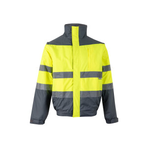 VL JUPITER. Dvojfarebná zateplená bunda (180 g/m²) z polyesteru (100 %) s PU povrchovou úpravou - Reklamnepredmety