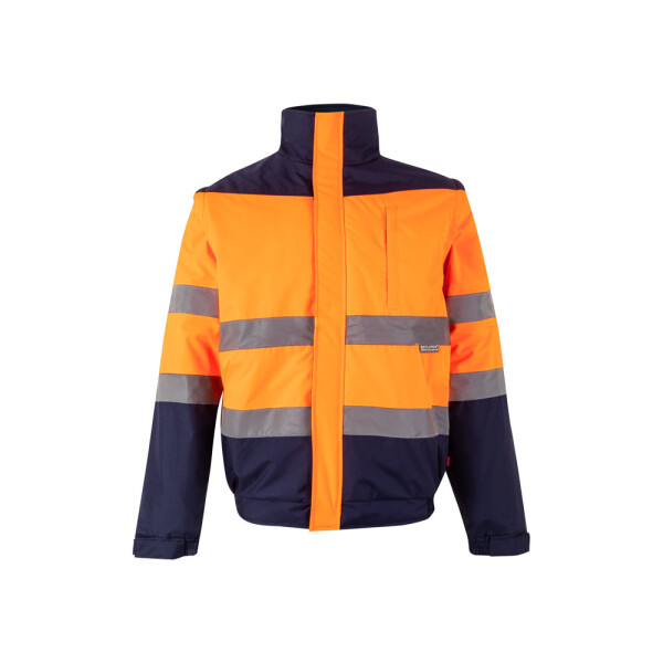 VL JUPITER. Dvojfarebná zateplená bunda (180 g/m²) z polyesteru (100 %) s PU povrchovou úpravou