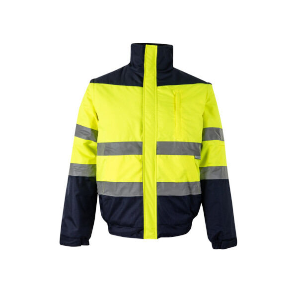 VL JUPITER LARGE. Dvojfarebná vyteplená bunda (180 g/m²) z polyesteru (100 %) s PU povrchovou úpravou