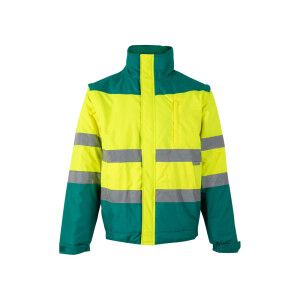 VL JUPITER LARGE. Dvojfarebná vyteplená bunda (180 g/m²) z polyesteru (100 %) s PU povrchovou úpravou - Reklamnepredmety