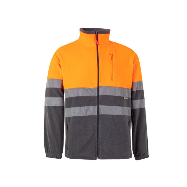 VL EROS. Dvojfarebná fleecová bunda (280 g/m²) z polyesteru (100 %)