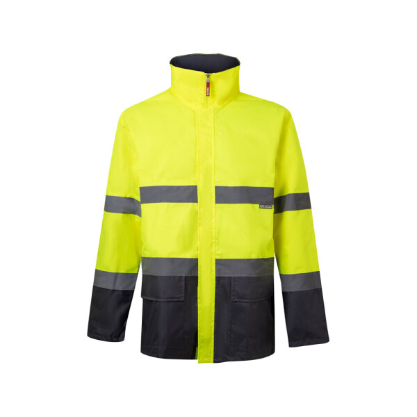 VL THEMIS. Dvojfarebná parka (190 g/m²) z polyesteru (100 %) s PU záterom