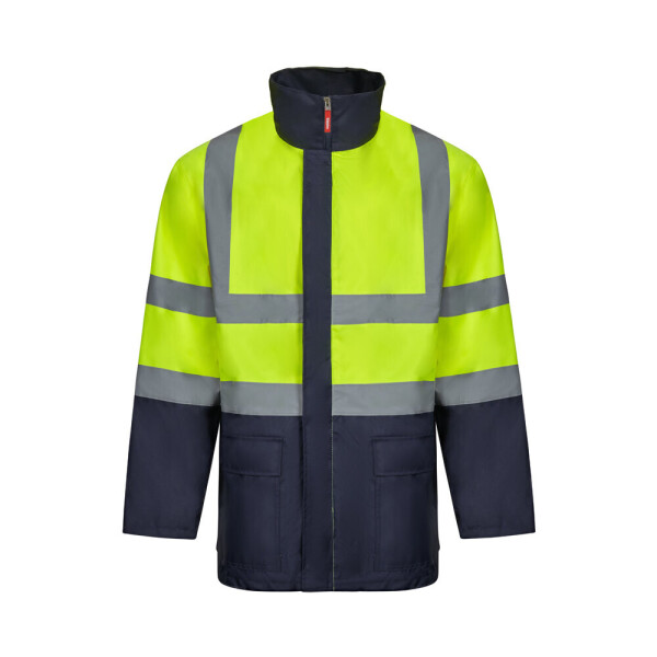 VL JUNO. Dvojfarebná parka 4 v 1 (180 g/m²) z polyesteru (100 %) s PU záterom