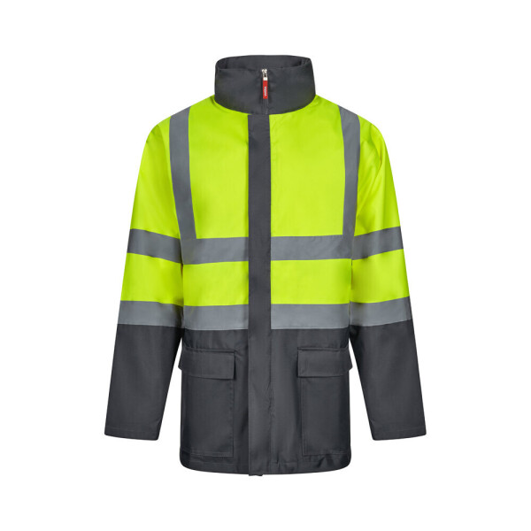 VL JUNO. Dvojfarebná parka 4 v 1 (180 g/m²) z polyesteru (100 %) s PU záterom