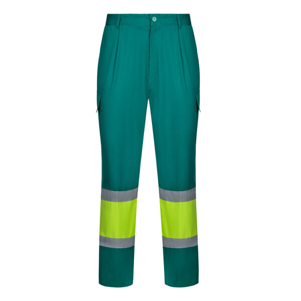 VL ARTEMIS. Dvojfarebné nohavice z kepru (190 g/m²), bavlna (20 %) a polyester (80 %)