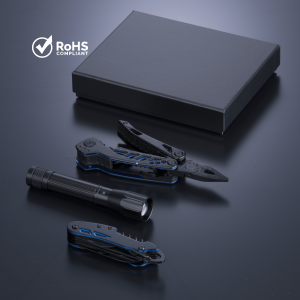 OPTIMA SET II: MULTITOOL, POCKET KNIFE, AND MEDIUM FLASHLIGHT - Reklamnepredmety