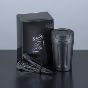 DRIVER'S SET: SCANDIC MUG AND OPTIMA MULTITOOL - Reklamnepredmety