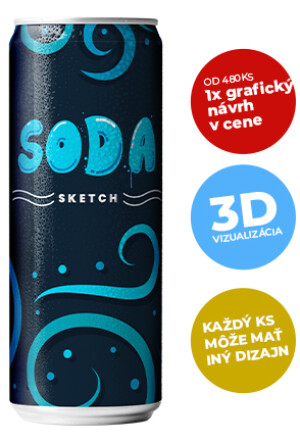 Sýtená voda v plechovke 250 ml - Reklamnepredmety