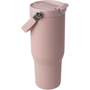 Hrnček s vákuovou a medenou izoláciou Bronx s objemom 900 ml z recyklovanej nerezovej ocele s certifikáciou RCS s viečkom s dvojitou funkciou - Reklamnepredmety