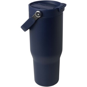 Hrnček s vákuovou a medenou izoláciou Bronx s objemom 900 ml z recyklovanej nerezovej ocele s certifikáciou RCS s viečkom s dvojitou funkciou - Reklamnepredmety