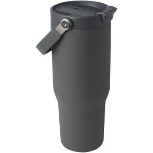 Hrnček s vákuovou a medenou izoláciou Bronx s objemom 900 ml z recyklovanej nerezovej ocele s certifikáciou RCS s viečkom s dvojitou funkciou - Reklamnepredmety