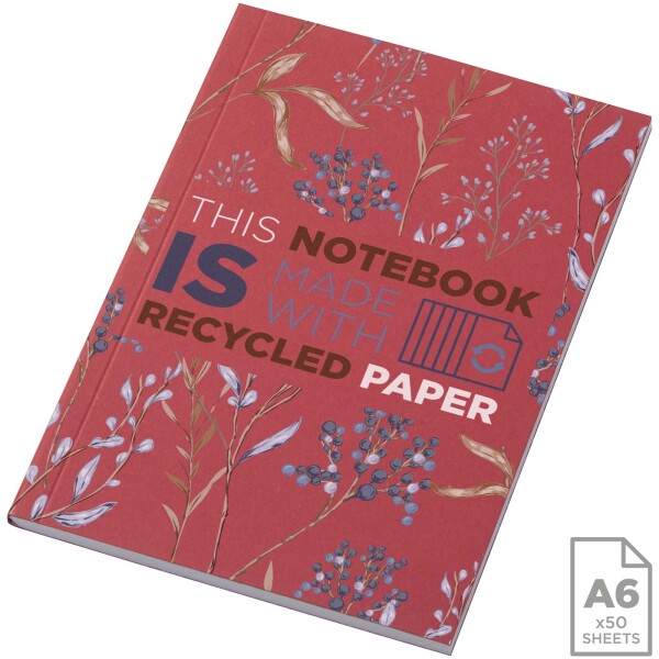 Recyklovaný poznámkový blok Novella Austen formátu A6 s mäkkou väzbou – 50 listov