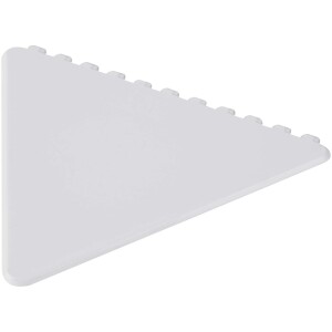 Frosty triangular recycled plastic ice scraper - Reklamnepredmety