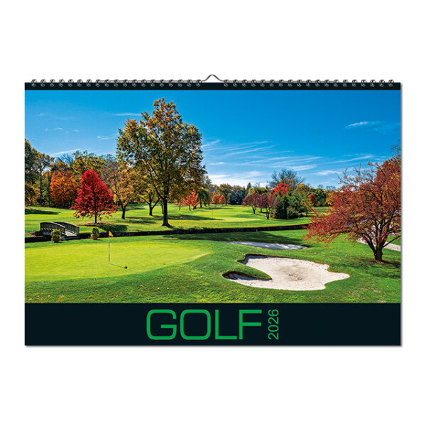 Nástenný kalendár Golf 2026