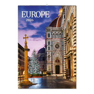 Nástenný kalendár Europe 2026 - Reklamnepredmety