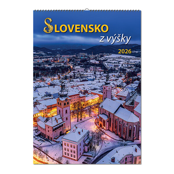 Nástenný kalendár Slovensko z výšky 2026