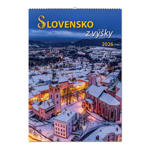 Nástenný kalendár Slovensko z výšky 2026 - Reklamnepredmety