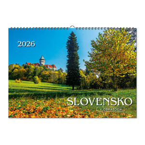 Nástenný kalendár Slovensko v obrazoch 2026 - Reklamnepredmety