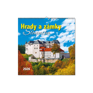Nástenný kalendár Hrady a zámky Slovenska 2026 - Reklamnepredmety