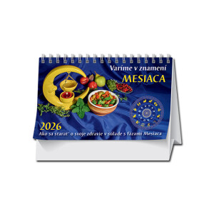 Stolový kalendár Varíme v znamení mesiaca 2026 - Reklamnepredmety