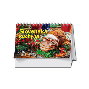 Stolový kalendár Slovenská kuchyňa 2026 - Reklamnepredmety