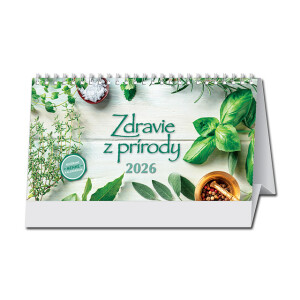 Stolový kalendár Zdravie z prírody 2026 - Reklamnepredmety