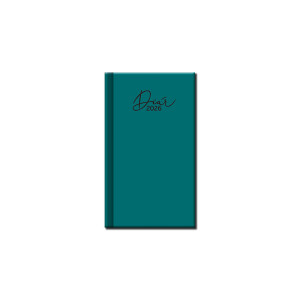 Mini diár FSC A6 COLORS zelenomodrý 2026 - Reklamnepredmety