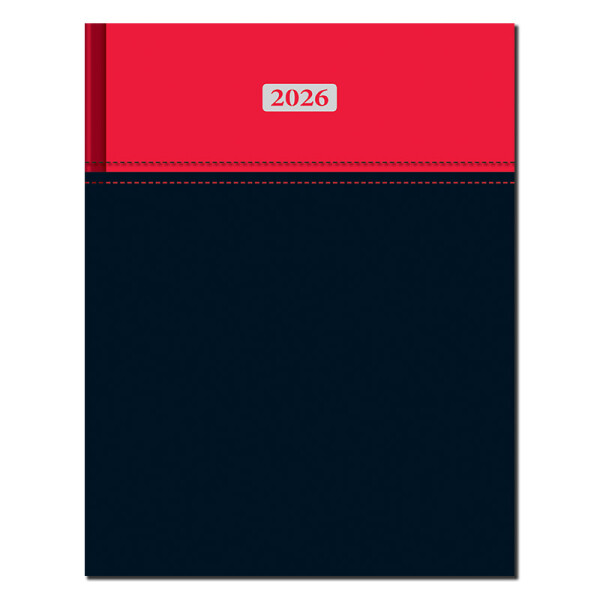 Manager diár A4 MILANO červeno-čierny 2026