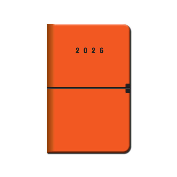 Týždenný diár A5 CAPRI oranžový 2026