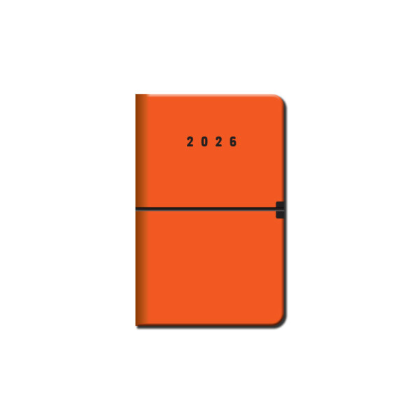 Mini diár A6 CAPRI oranžový 2026