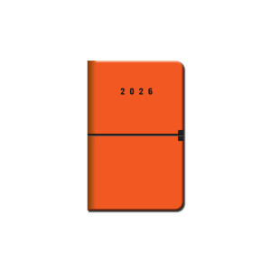 Mini diár A6 CAPRI oranžový 2026 - Reklamnepredmety