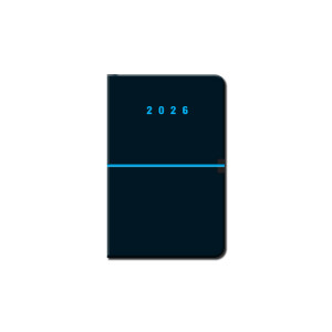 Mini diár A6 CAPRI čierny 2026 - Reklamnepredmety