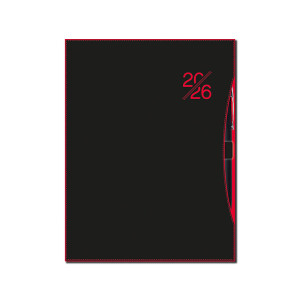 Denný diár A5 SMART red 2026 - Reklamnepredmety
