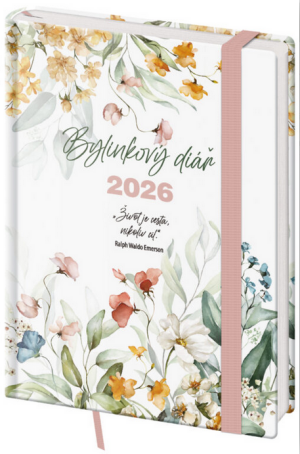 Týždenný diár B6 Bylinkový Meadow s gumičkou - Reklamnepredmety