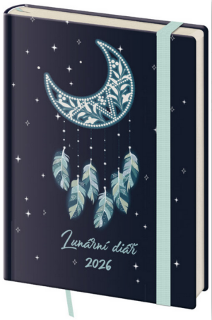 Týždenný diár B6 Lunárna Luna s gumičkou - Reklamnepredmety