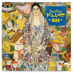 NOTIQUE Poznámkový kalendár Gustav Klimt 2026, 30 x 30 cm - Reklamnepredmety