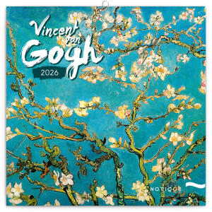 NOTIQUE Poznámkový kalendár Vincent van Gogh 2026, 30 x 30 cm - Reklamnepredmety