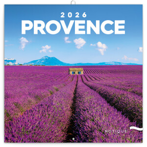 NOTIQUE Poznámkový kalendár Provence 2026, 30 x 30 cm - Reklamnepredmety