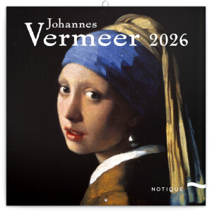 NOTIQUE Poznámkový kalendár Johannes Vermeer 2026, 30 x 30 cm - Reklamnepredmety