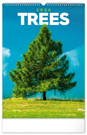 NOTIQUE Nástenný kalendár Stromy 2026, 33 x 46 cm - Reklamnepredmety