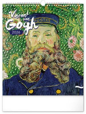 NOTIQUE Nástenný kalendár Vincent van Gogh 2026, 30 x 34 cm - Reklamnepredmety