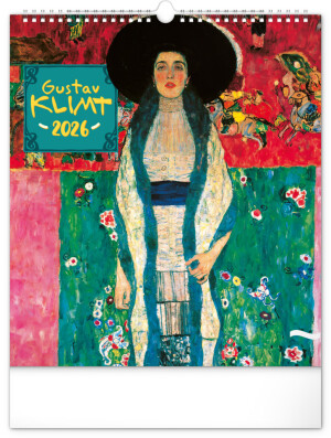 NOTIQUE Nástenný kalendár Gustav Klimt 2026, 30 x 34 cm - Reklamnepredmety