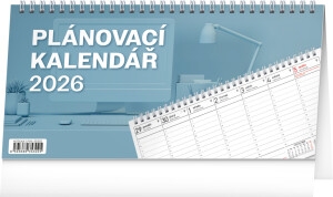 NOTIQUE Stolový kalendár Plánovací CZ 2026, 25 x 12,5 cm - Reklamnepredmety
