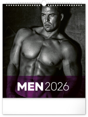 Nástenný kalendár Men 2026, 30 x 34 cm - Reklamnepredmety