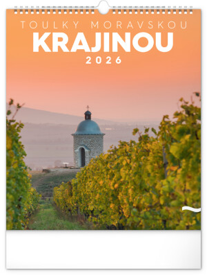 NOTIQUE Nástenný kalendár Potulky moravskou krajinou CZ 2026, 30 x 34 cm - Reklamnepredmety
