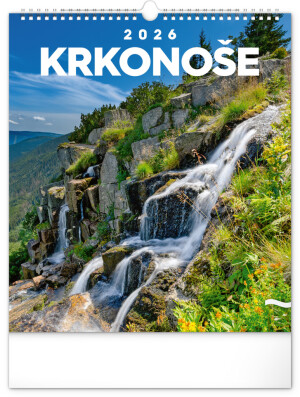 NOTIQUE Nástenný kalendár Krkonoše CZ 2026, 30 x 34 cm - Reklamnepredmety