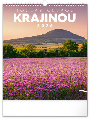 NOTIQUE Nástenný kalendár Potulky českou krajinou CZ 2026, 30 x 34 cm - Reklamnepredmety