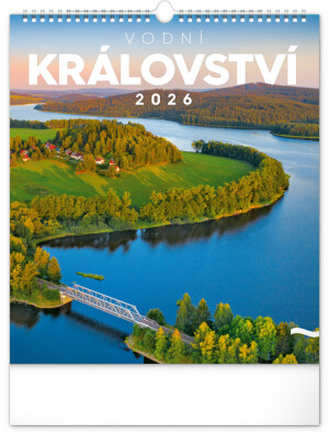 NOTIQUE Nástenný kalendár Vodné kráľovstvo CZ 2026, 30 x 34 cm - Reklamnepredmety